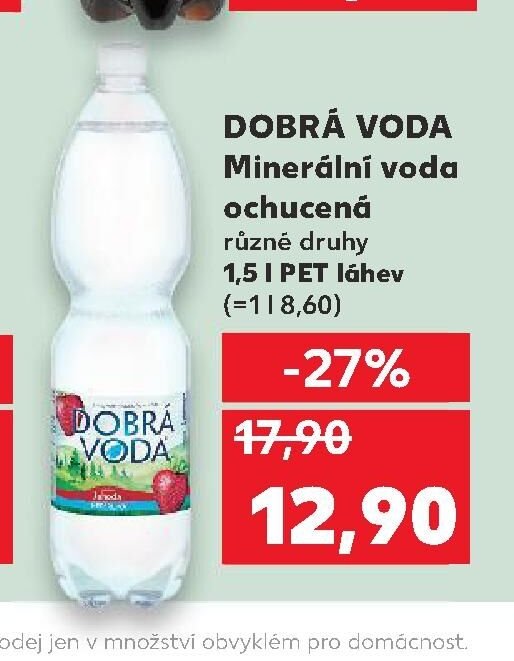 DOBRÁ VODA Minerální voda ochucená 1,5 l