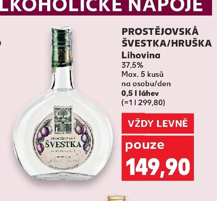 Prostějovská švestka/hruška Lihovina