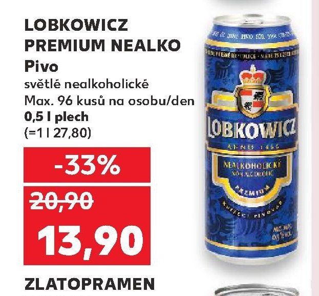 Lobkowicz Premium Nealko Pivo
