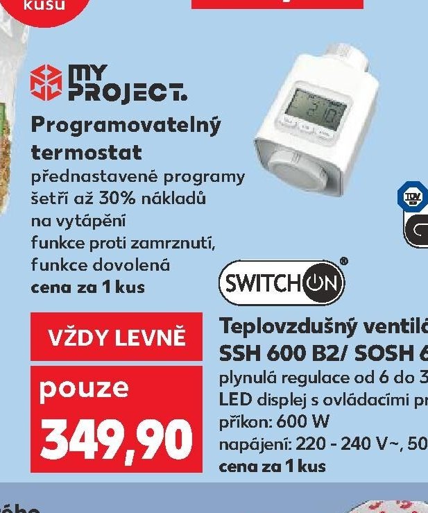 Programovatelný termostat