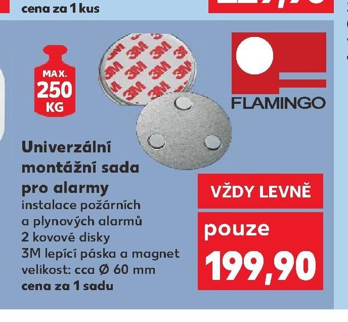 Univerzální montážní sada pro alarmy