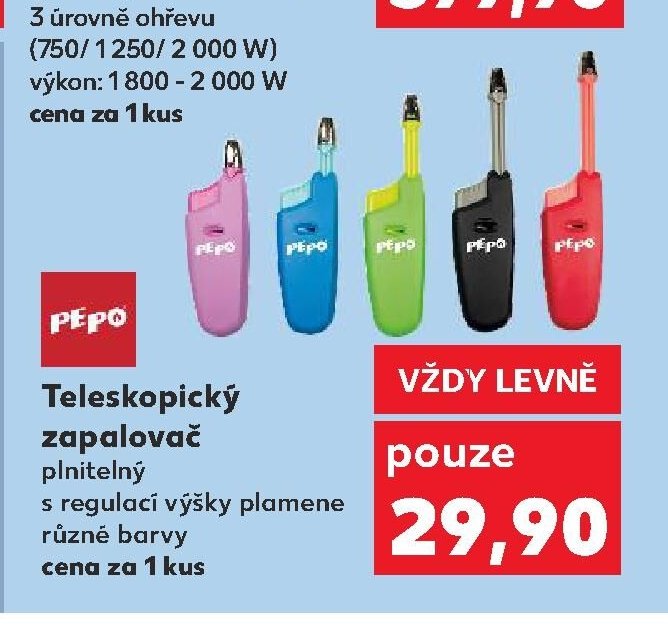 Teleskopický zapalovač