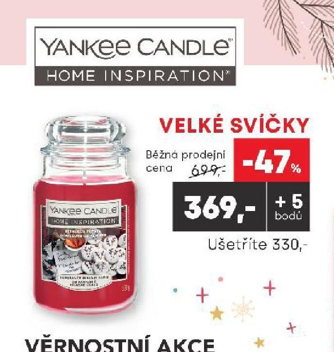 Velké svíčky Yankee Candle