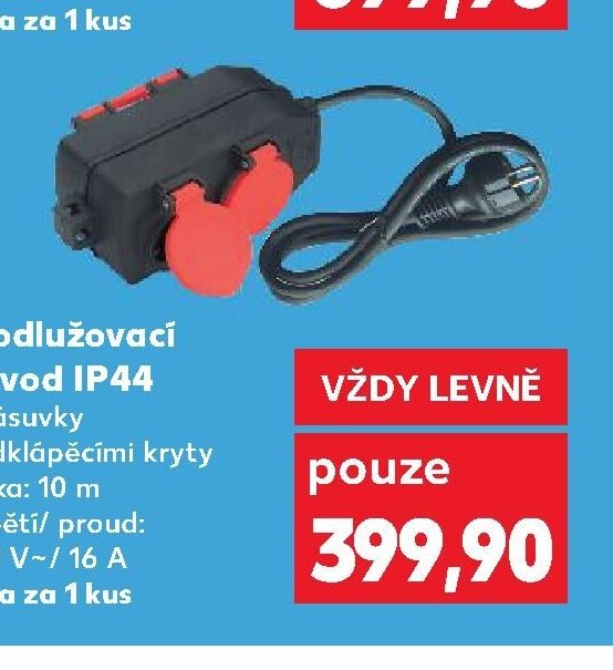 Prodlužovací přívod IP44