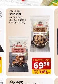 KRAHULÍK SOUS VIDE různé druhy