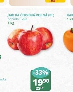 JABLKA ČERVENÁ VOLNÁ (PL) 1 kg