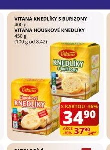 VITANA KNEDLÍKY S BURIZONY, VITANA HOUSKOVÉ KNEDLÍKY