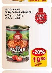FAZOLE BÍLÉ V RAJČATOVÉ OMÁČCE