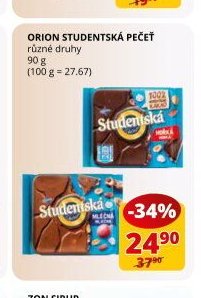 ORION STUDENTSKÁ PEČEŤ