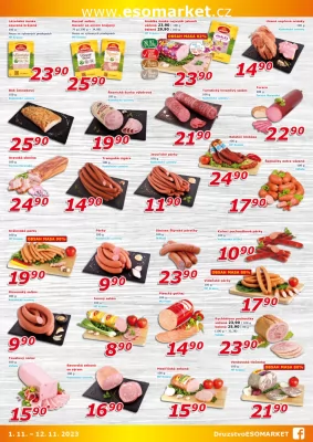 akční leták ESO MARKET 1.11.2023-12.11.2023