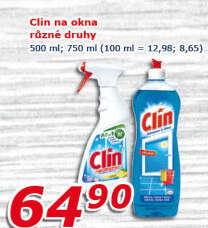 Čističe oken Clin