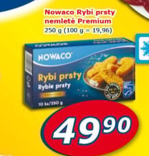 Rybí prsty nemleté mražené Nowaco Premium