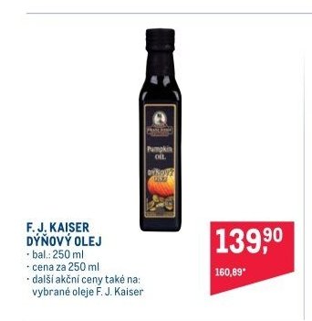 F. J. KAISER DÝŇOVÝ OLEJ