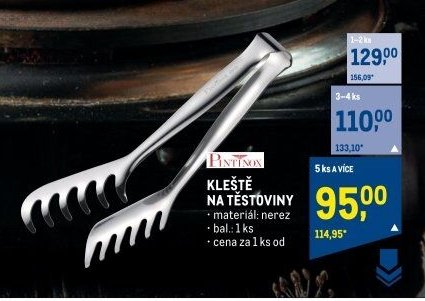 KLEŠTĚ NA TĚSTOVINY
