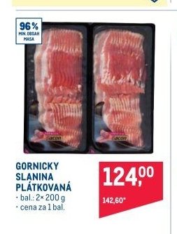 GORNICKY SLANINA PLÁTKOVANÁ
