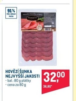 HOVĚZÍ ŠUNKA NEJVYŠŠÍ JAKOSTI
