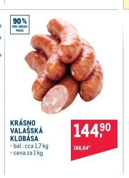 KRÁSNO VALAŠSKÁ KLOBÁSA