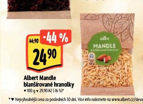 Albert Mandle blanšírované hranolky