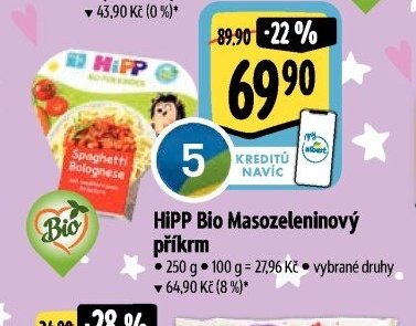 HiPP Bio Masozeleninový příkrm