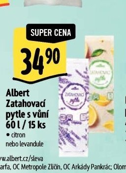 Albert Zatahovací pytle s vůní 60 l / 15 ks