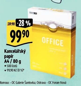 Kancelářský papír A4 / 80 g