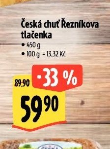 Česká chuť Řezníkova tlačenka