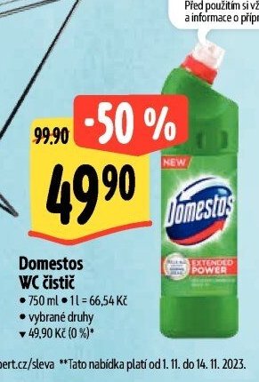 Domestos WC čistič