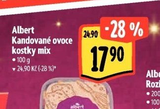 Albert Kandované ovoce kostky mix