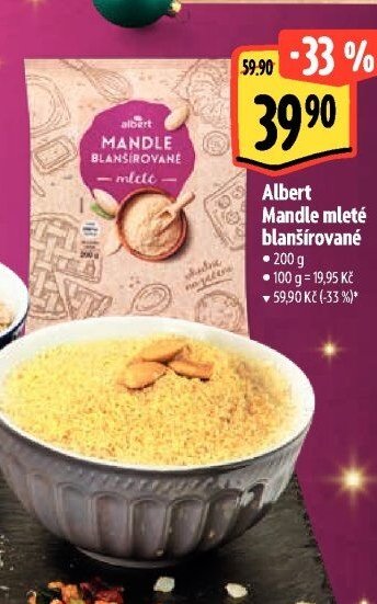 Albert Mandle mleté blanšírované