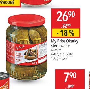 My Price Okurky sterilované