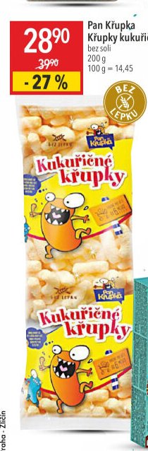 Pan Křupka Křupky kukuřičné bez soli