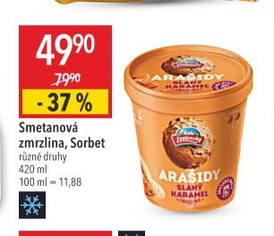 Smetanová zmrzlina, Sorbet