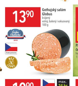 Gothajský salám Globus krájený
