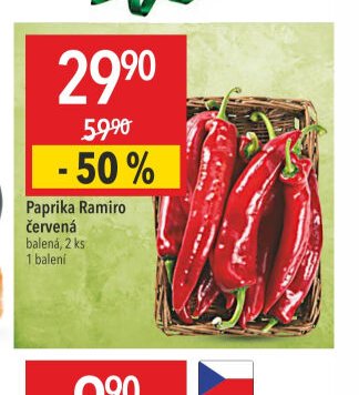 Paprika Ramiro červená