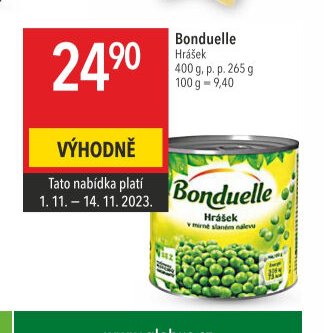 Bonduelle Hrášek 400 g