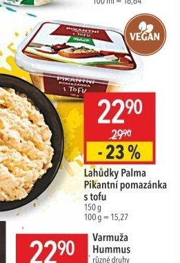 Lahůdky Palma Pikantní pomazánka s tofu 150 g