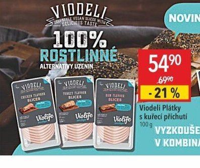 Viodeli Plátky s kuřecí příchutí 100 g