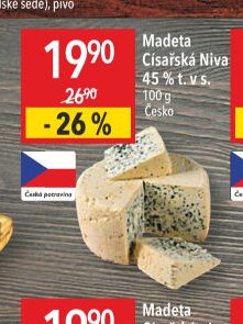 Madeta Císařská Niva 45 % t. v s.