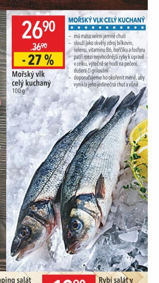 Mořský vlk celý kuchaný