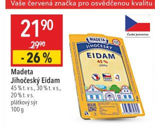 Madeta Jihočeský Eidam