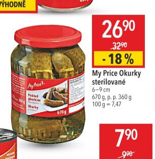 My Price Okurky sterilované