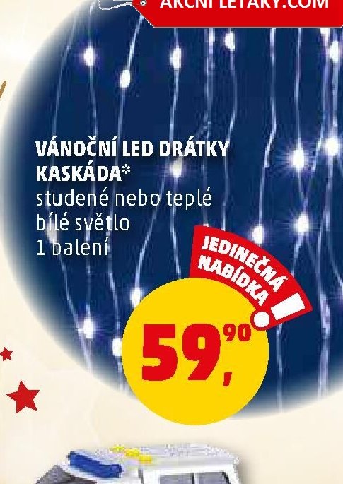 Vánoční LED drátky kaskáda
