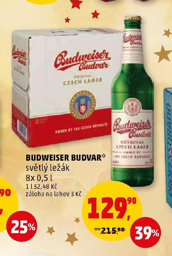 Budweiser Budvar světlý ležák