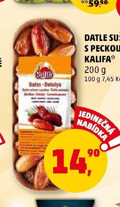 DATLE SUŠENÉ S PECKOU KALIFA