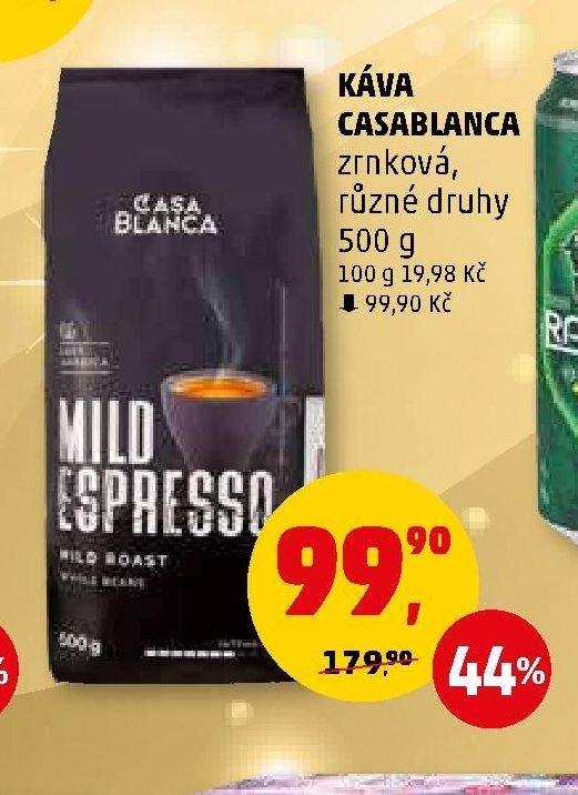 Káva Casablanca zrnková, různé druhy