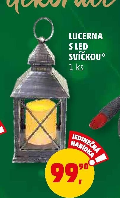 LUCERNA S LED SVÍČKOU* 1 ks