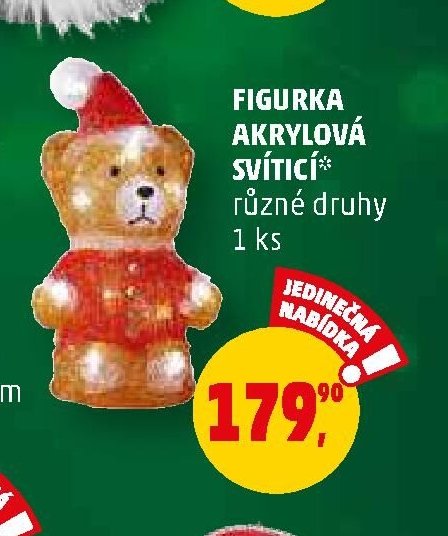 FIGURKA AKRYLOVÁ SVÍTÍCÍ* různé druhy