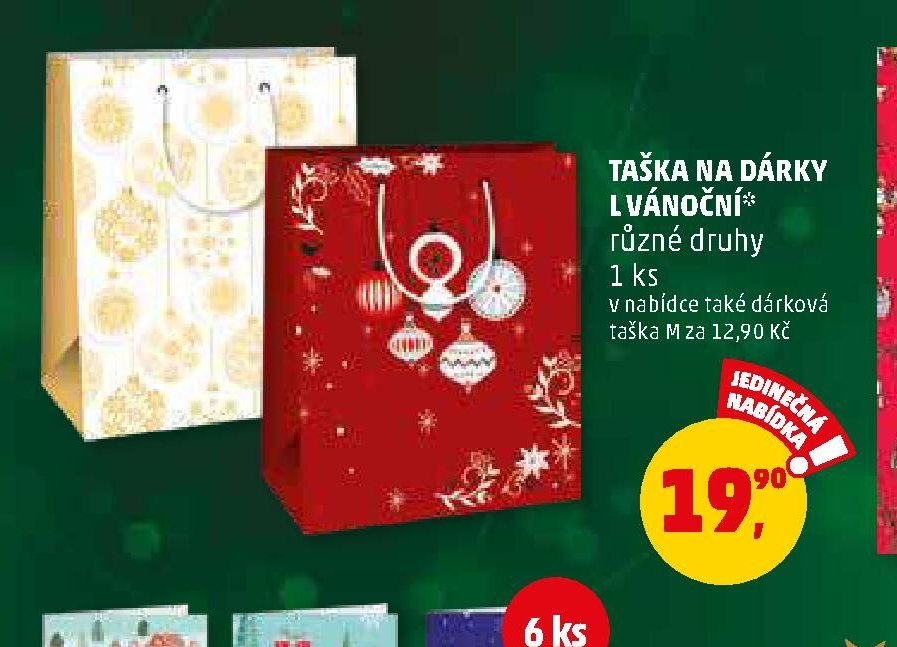 TAŠKA NA DÁRKY VÁNOČNÍ*