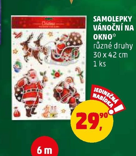 SAMOLEPKY VÁNOČNÍ NA OKNO*
