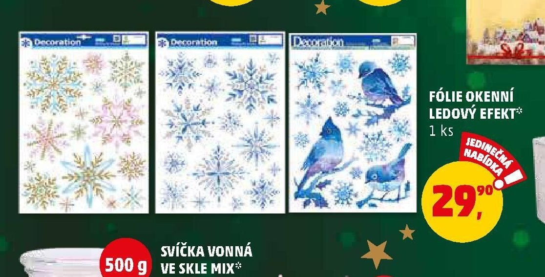 FÓLIE OKENNÍ LEDOVÝ EFEKT*